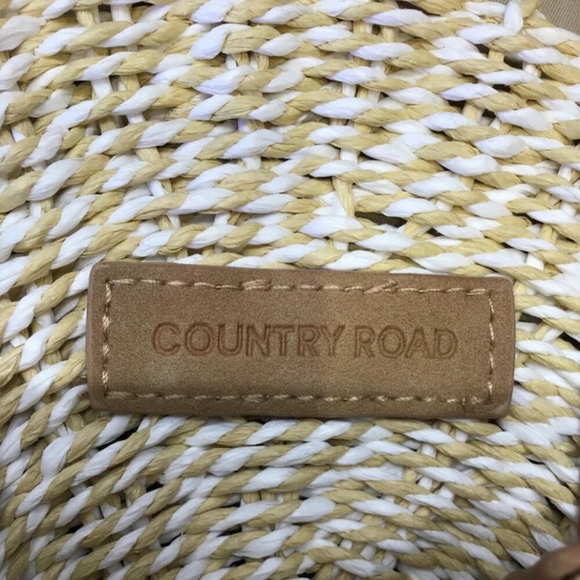 COUNTRY ROAD Natural Woven Round Mini Crossbody Bag NWT - Picture 4 of 6